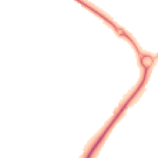 Night-time road noise heatmap for WR9 7GJ