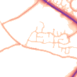 Daytime road noise heatmap for WR9 7HT