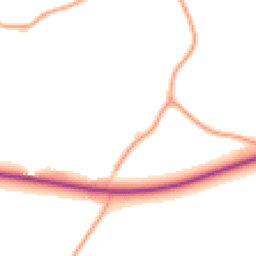 Daytime road noise heatmap for WR9 7LZ