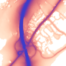 Daytime road noise heatmap for WR9 7PA