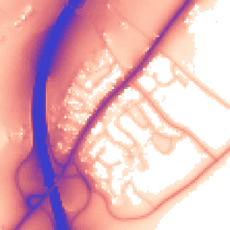 Daytime road noise heatmap for WR9 7PL