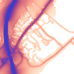 Daytime road noise heatmap for WR9 7PS