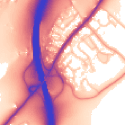 Daytime road noise heatmap for WR9 7PY