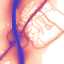 Daytime road noise heatmap for WR9 7PZ