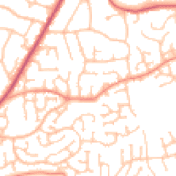 Daytime road noise heatmap for WR9 7QB