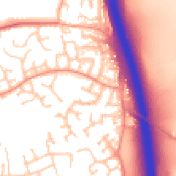 Daytime road noise heatmap for WR9 7RL