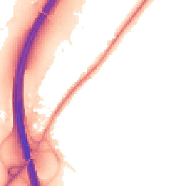 Night-time road noise heatmap for WR9 7RZ