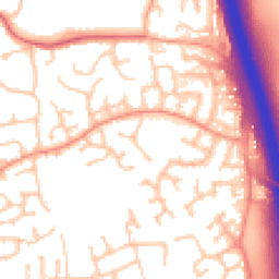 Daytime road noise heatmap for WR9 7SS
