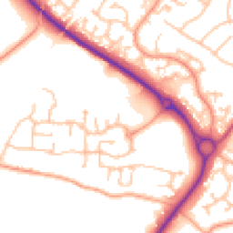 Daytime road noise heatmap for WR9 7ST