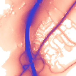 Daytime road noise heatmap for WR9 7TA