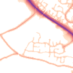 Daytime road noise heatmap for WR9 7UH