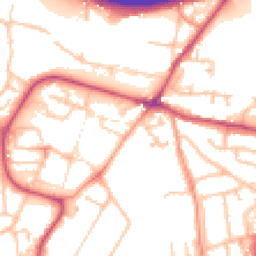 Daytime road noise heatmap for WR9 8AB