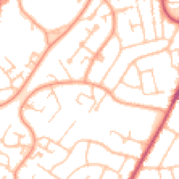 Daytime road noise heatmap for WR9 8BN