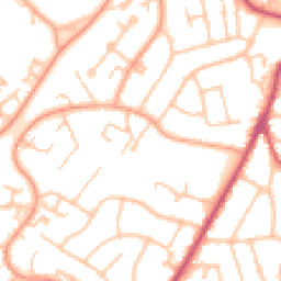 Daytime road noise heatmap for WR9 8BU