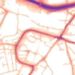 Daytime road noise heatmap for WR9 8EG