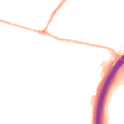 Night-time road noise heatmap for WR9 8HF