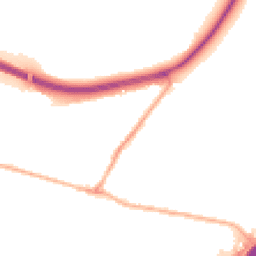 Night-time road noise heatmap for WR9 8LN