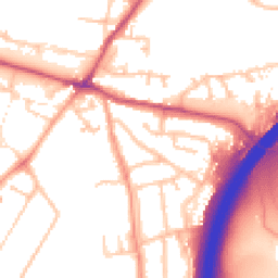 Daytime road noise heatmap for WR9 8QG