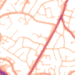 Daytime road noise heatmap for WR9 8QY