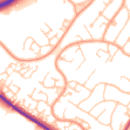 Daytime road noise heatmap for WR9 8SL