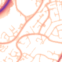 Daytime road noise heatmap for WR9 8TB