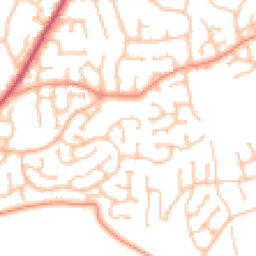 Daytime road noise heatmap for WR9 8WZ