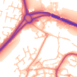 Daytime road noise heatmap for WR9 9AD