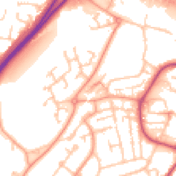Daytime road noise heatmap for WR9 9BE
