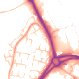 Daytime road noise heatmap for WR9 9BJ