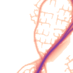 Daytime road noise heatmap for WR9 9HD