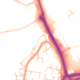 Daytime road noise heatmap for WR9 9HU