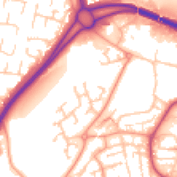 Daytime road noise heatmap for WR9 9LE