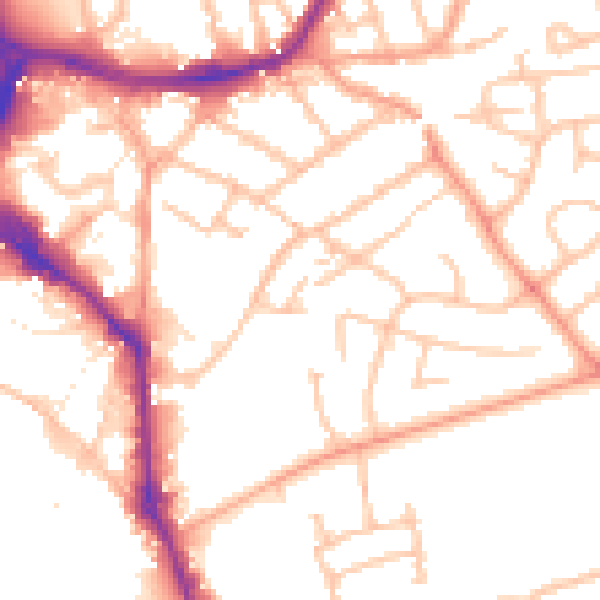 Daytime road noise heatmap for WS10 0BY