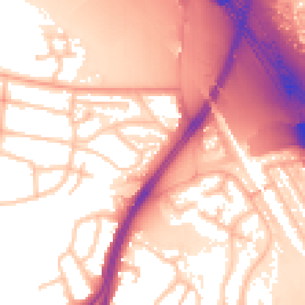 Daytime road noise heatmap for WS10 0LP