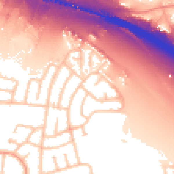 Daytime road noise heatmap for WS10 0SJ