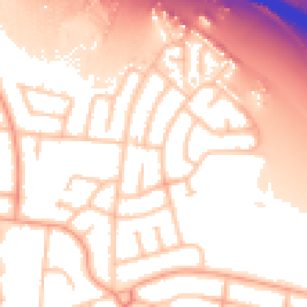 Daytime road noise heatmap for WS10 0SS