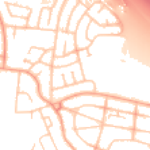 Daytime road noise heatmap for WS10 0TF