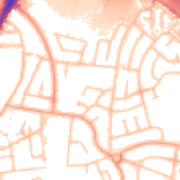 Daytime road noise heatmap for WS10 0TS