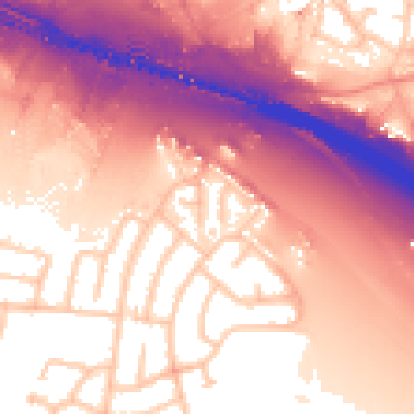 Daytime road noise heatmap for WS10 0UA