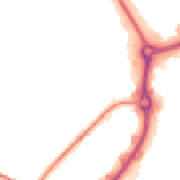 Night-time road noise heatmap for WS10 7LU