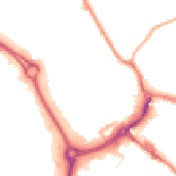 Night-time road noise heatmap for WS10 7QA