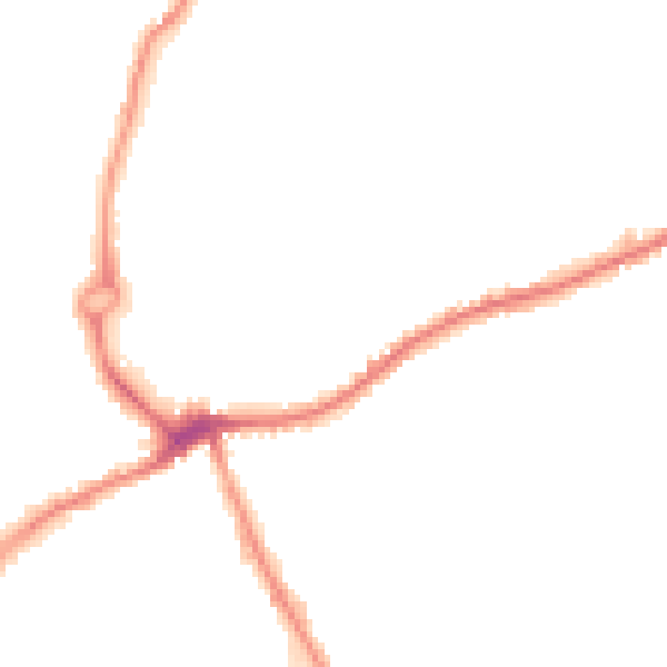 Night-time road noise heatmap for WS10 8AR