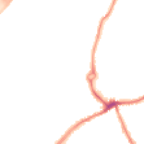 Night-time road noise heatmap for WS10 8DL