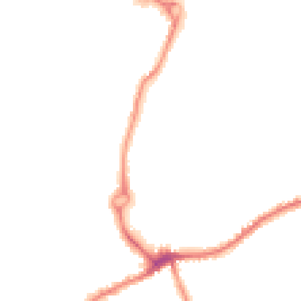 Night-time road noise heatmap for WS10 8DU