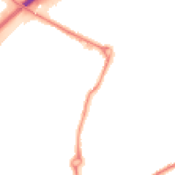 Night-time road noise heatmap for WS10 8HH