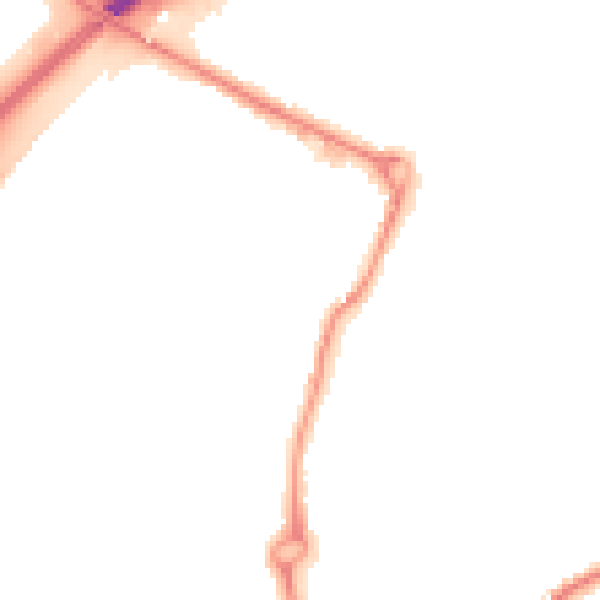 Night-time road noise heatmap for WS10 8HL