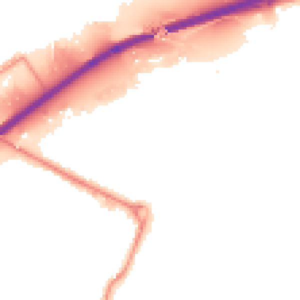 Night-time road noise heatmap for WS10 8JE
