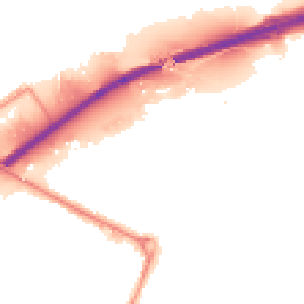 Night-time road noise heatmap for WS10 8JF