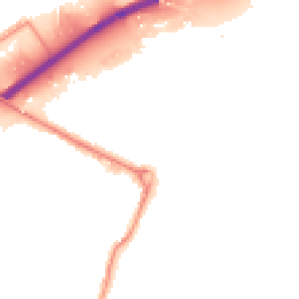 Night-time road noise heatmap for WS10 8JH
