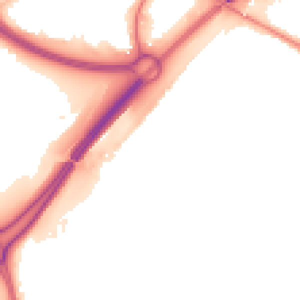 Night-time road noise heatmap for WS10 8NN